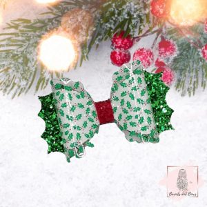 transparent holly bow