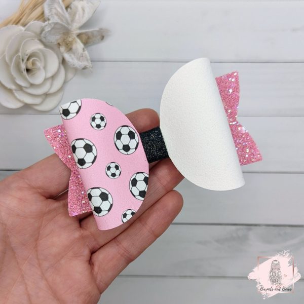 football bow pink