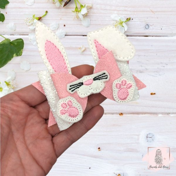 Lux Bunny Bow - pink